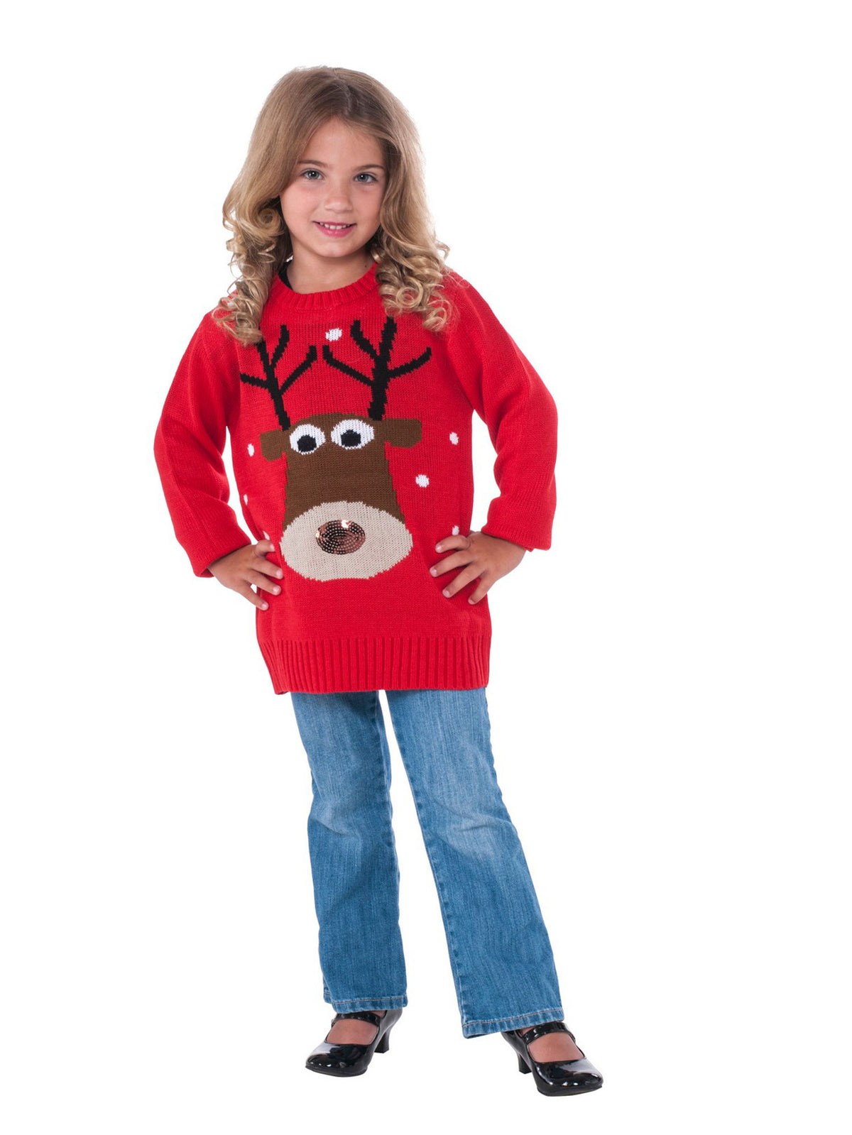 Reindeer Sweater Classic For Kids — Costume Super Center