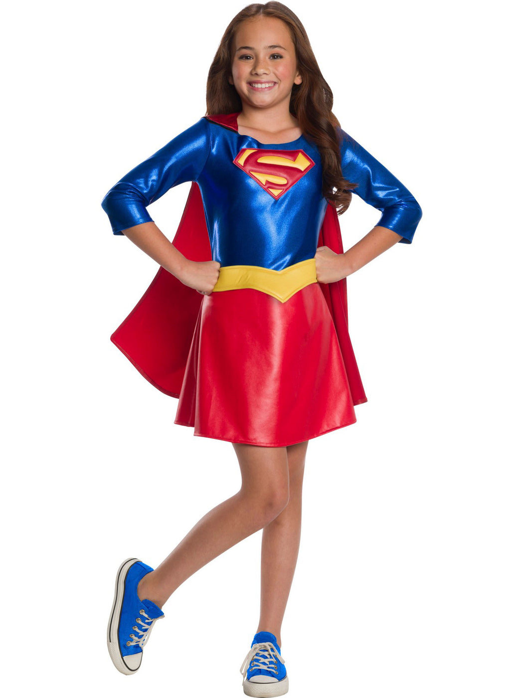 Deluxe Supergirl Superhero Girls Costume For Kids — Costume Super Center