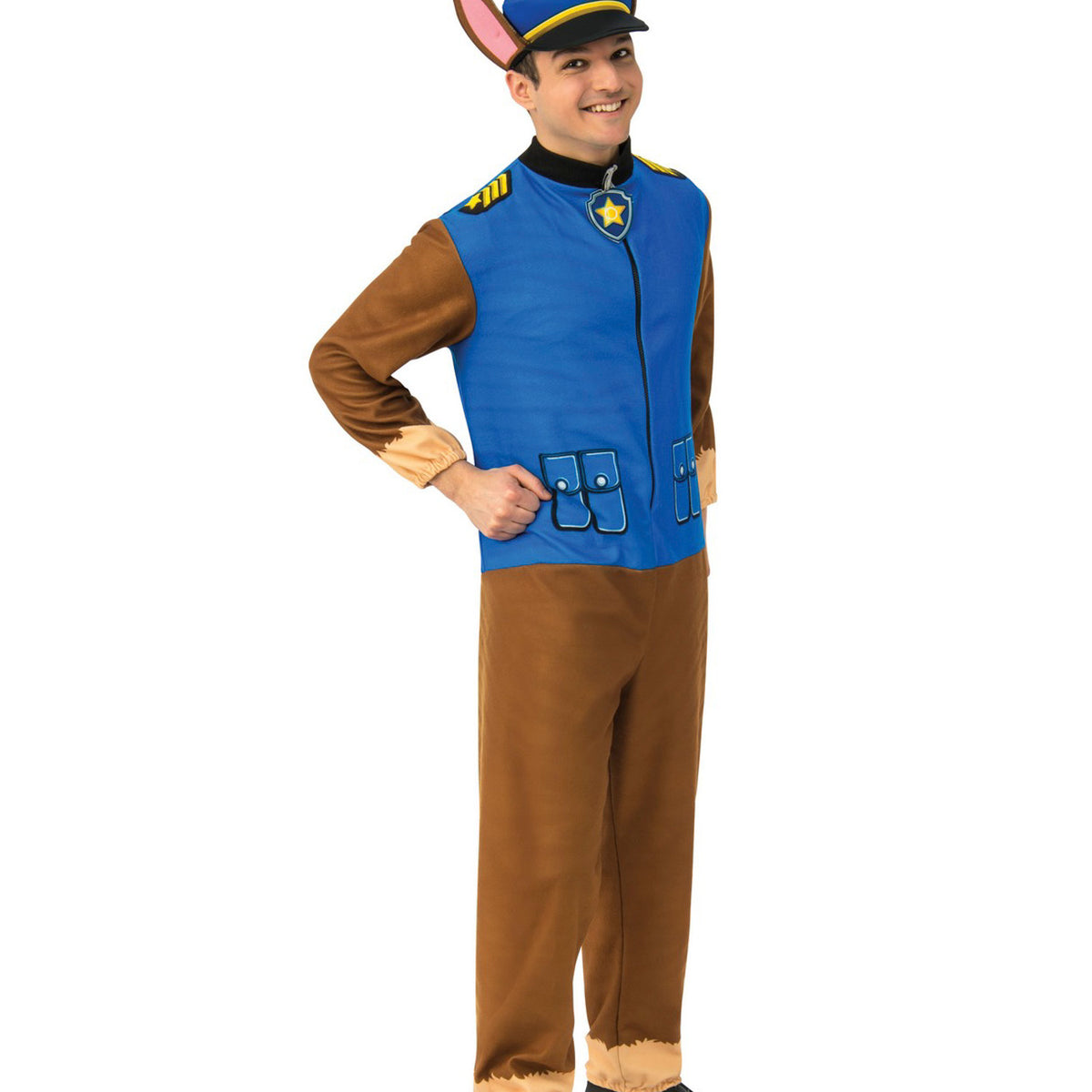 Adult Chase Paw Patrol Jumpsuit Costume — Costume Super Center 