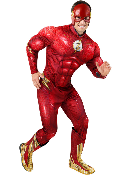 The Flash: Flash Adult Deluxe Costume - costumesupercenter.com