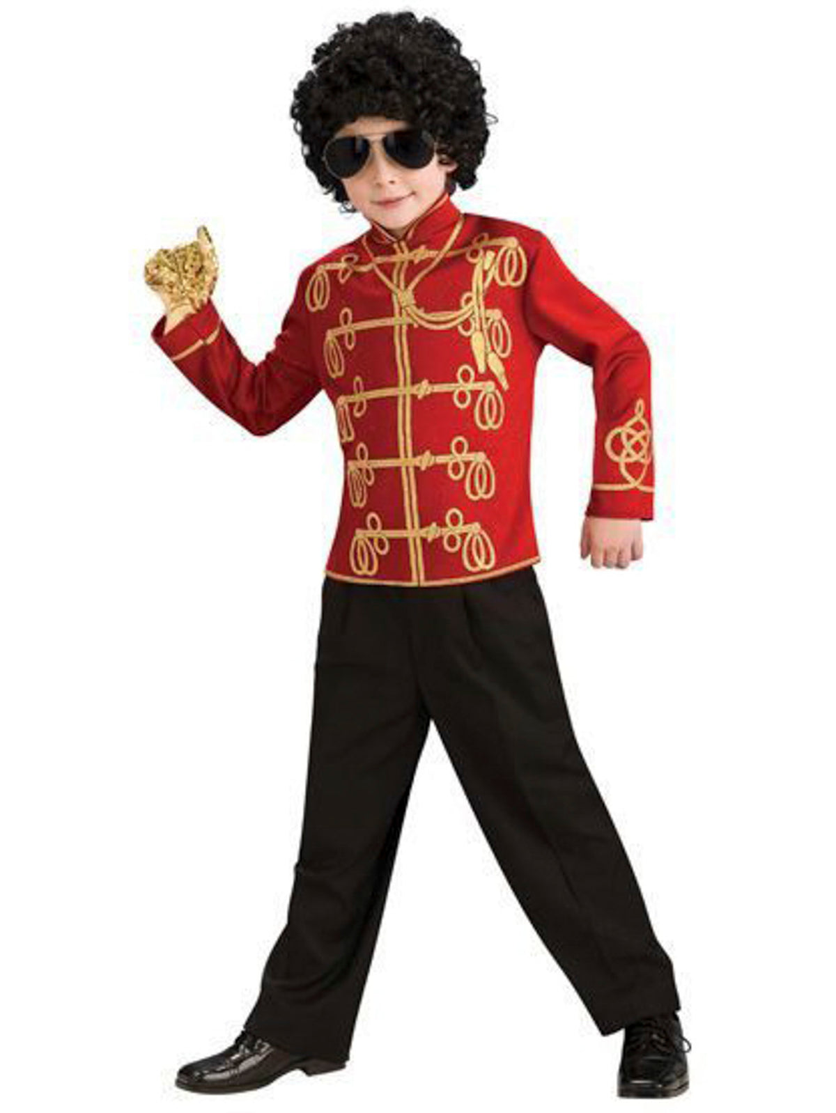 Michael Jackson Costume Accessory Kit, Wig, Sunglasses, Glove and Hat -  Licensed