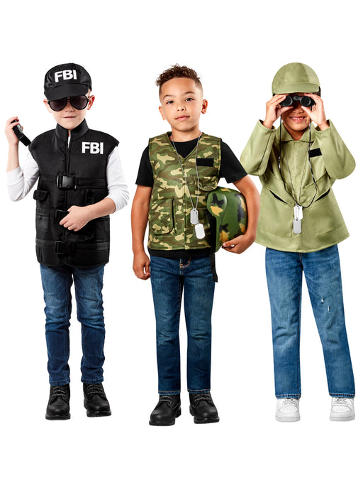 Kid's Tactical Hero Trunk Dres Up Set - costumesupercenter.com