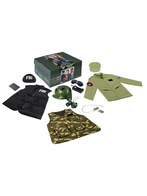 Kid's Tactical Hero Trunk Dres Up Set - costumesupercenter.com